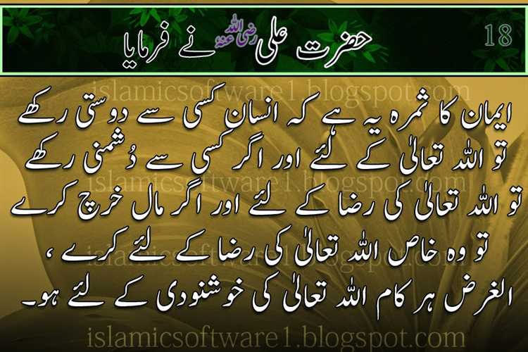 Hazrat Ali's Insights on Faith and Reason