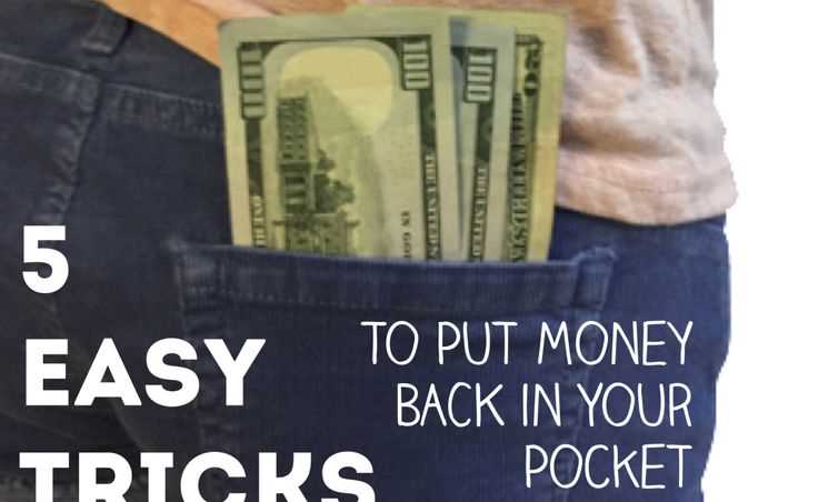 10 tips that will put money into your pockets