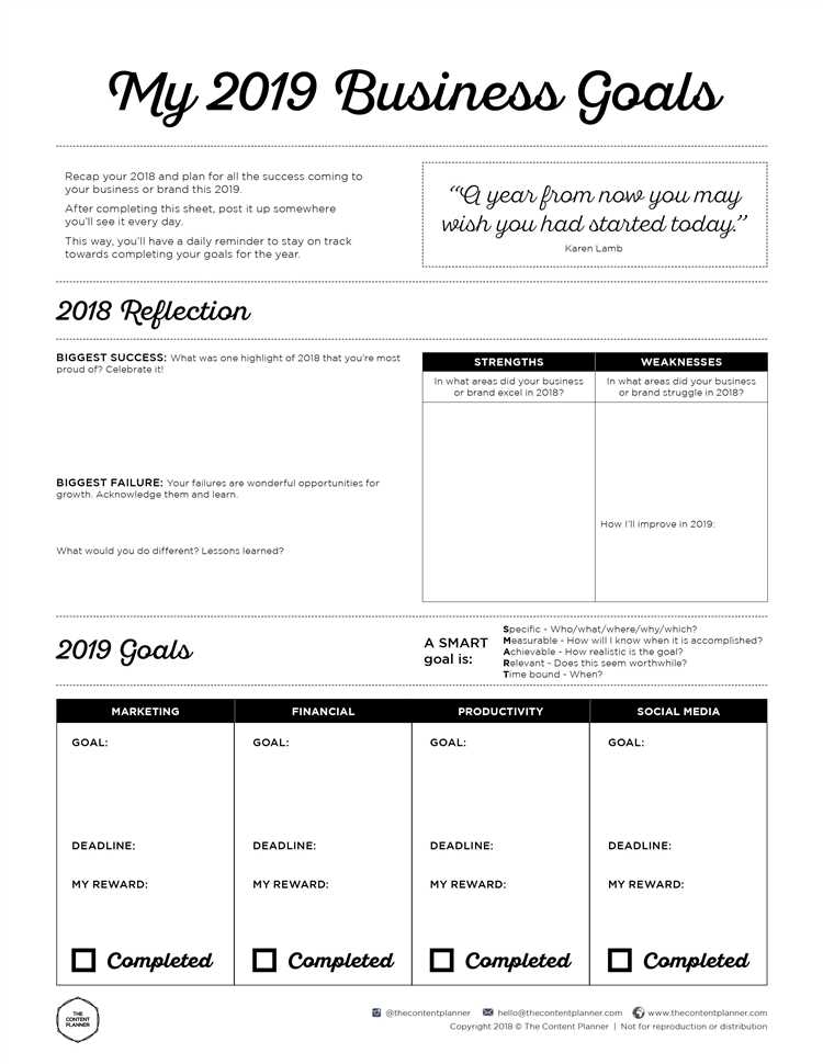 11 effective goal setting templates for youone minute goal setting template