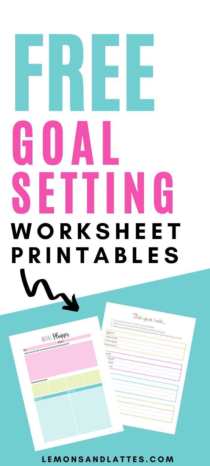 11 effective goal setting templates for yousparkpeople