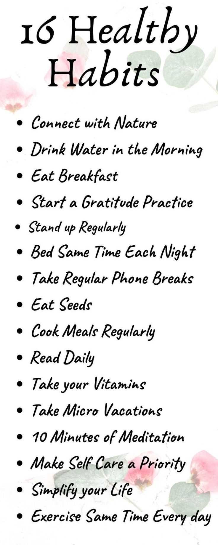 31 daily good habits list improve quality life