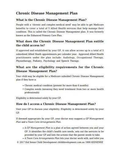Chronic illness management