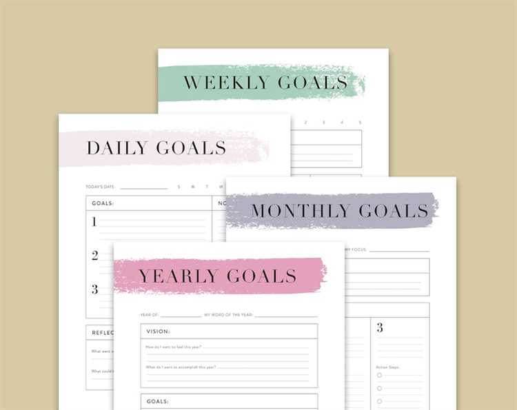 Daily goal setting