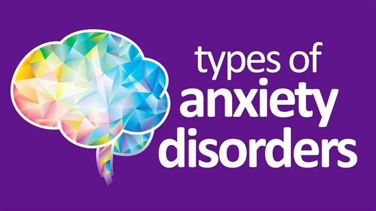Different types of anxiety disorder