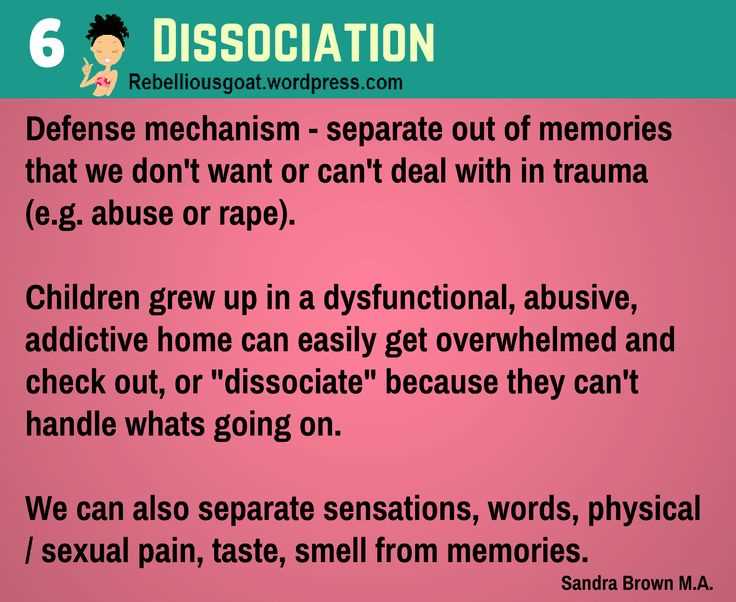 Dissociation how can a psychologist help