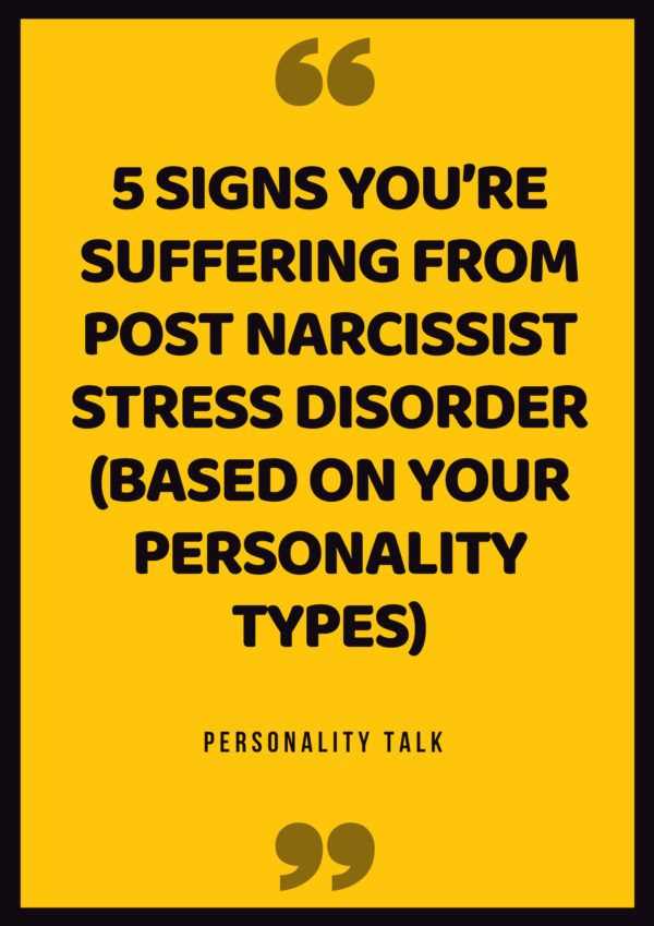 Do you have post narcissist stress disorder pnsd