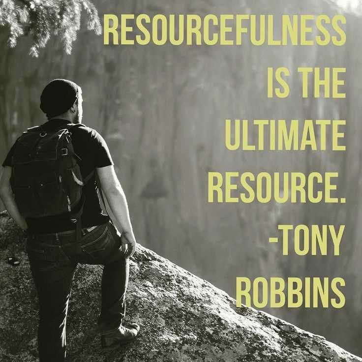 How successful people thinktony robbins resourcefulness quote