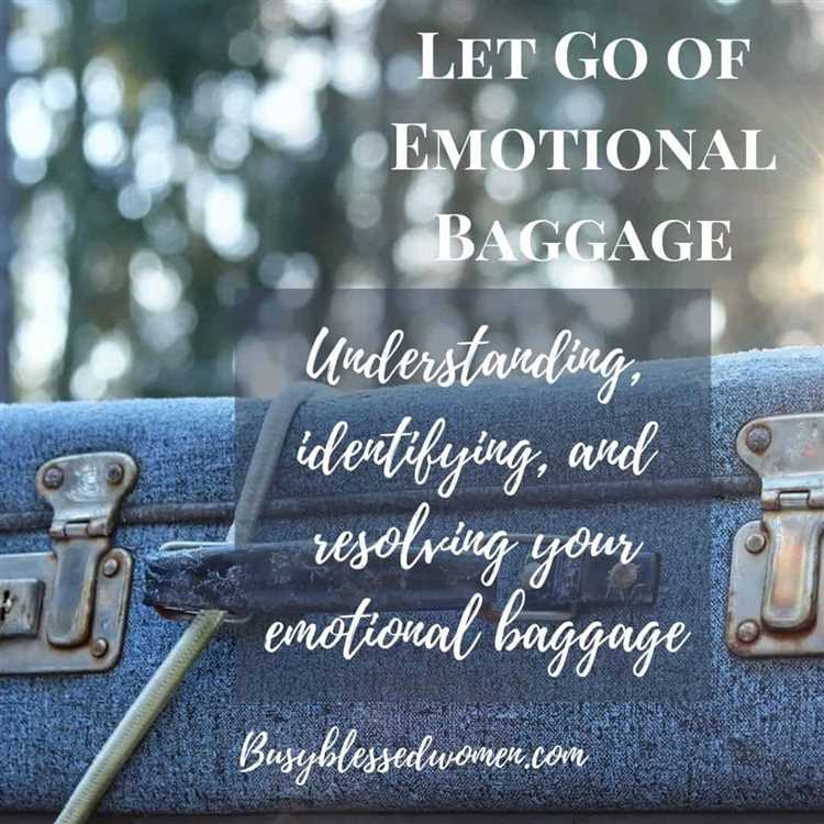 How to let go of emotional baggage