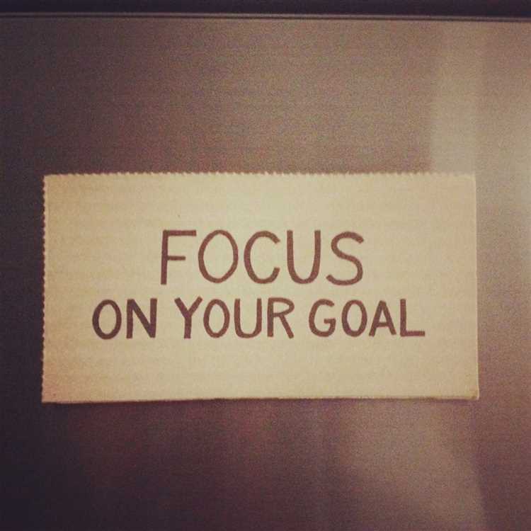 Losing focus on your goal