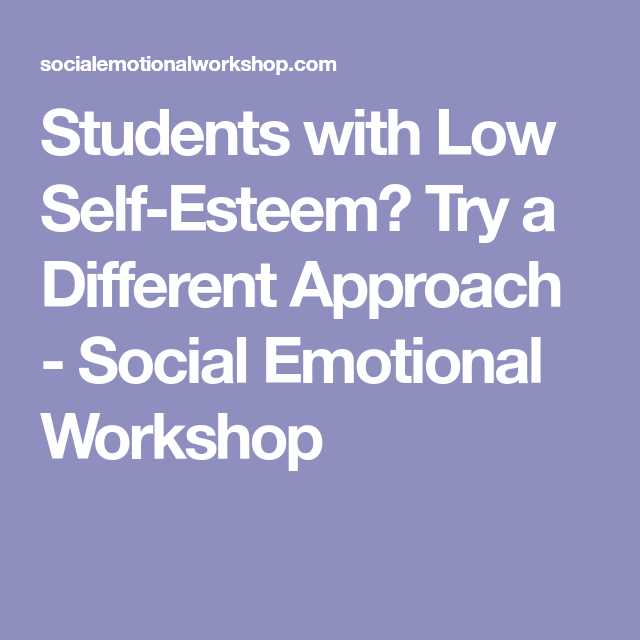 3. Building Self-Esteem