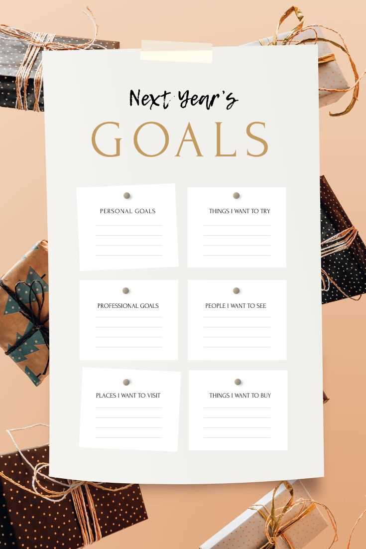 New year resolution templates