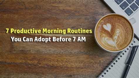 Productive morning routines for students