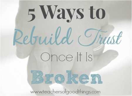 Steps to rebuild trust after infidelity