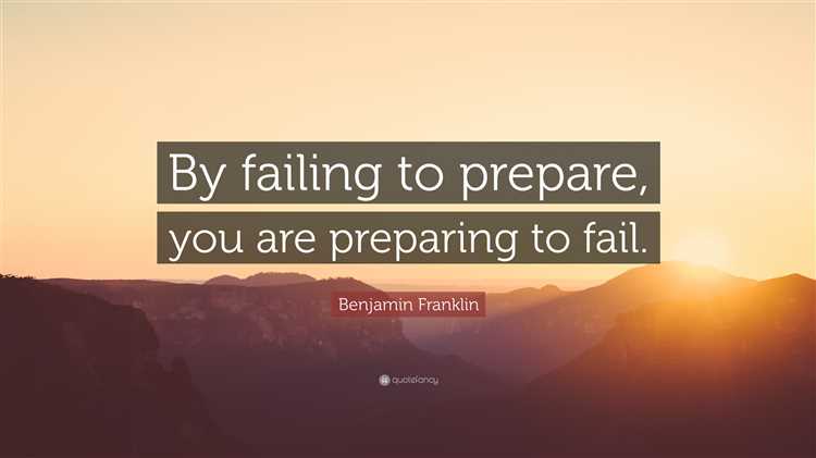 Turn weakness into strengthby failing to prepare you are preparing to fail