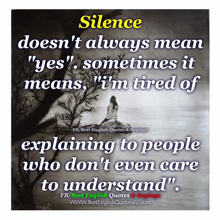 What does his silence mean