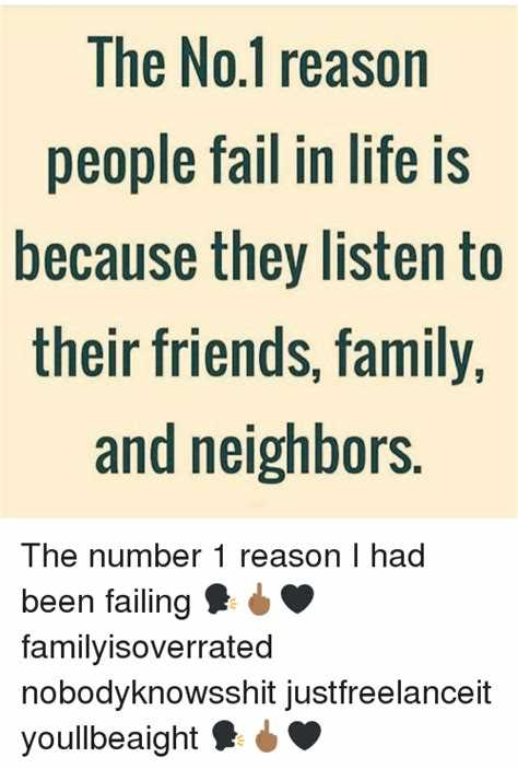 Why people fail in life