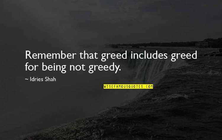 Greedy quotes miser