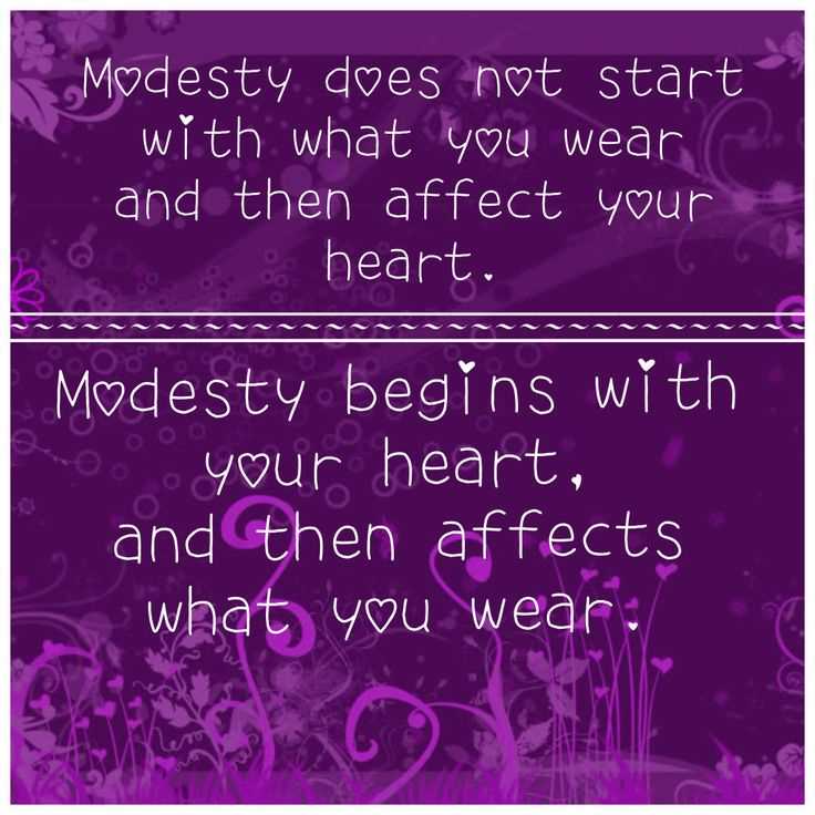 Modesty quotes