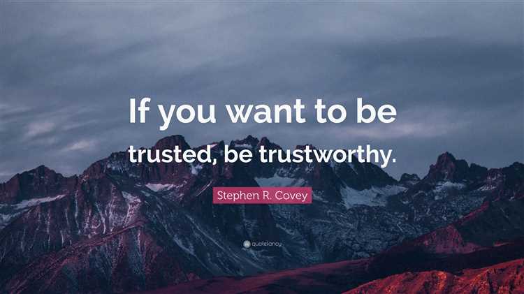 Trustworthiness quotes trustworthy