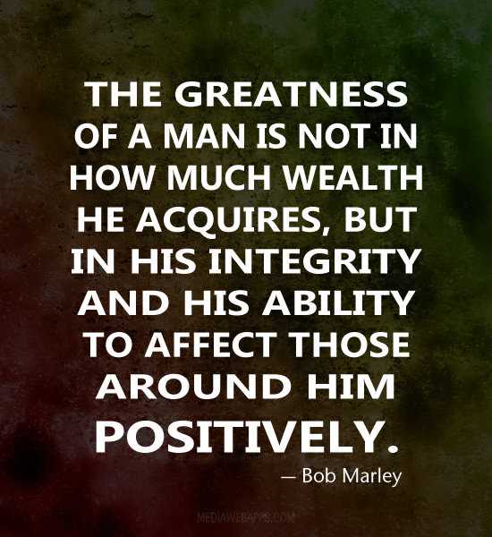 A man without integrity quote