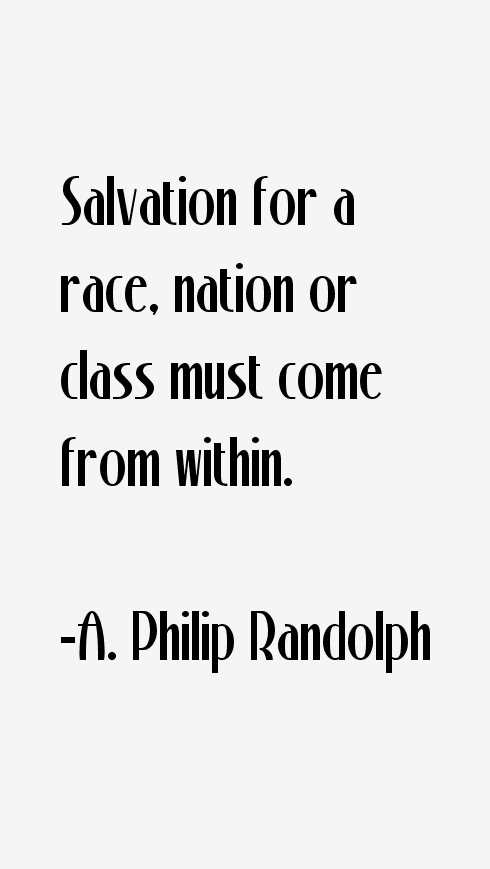 A philip randolph quotes