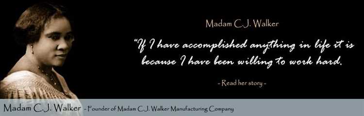 Inspiring Quotes by Madam CJ Walker