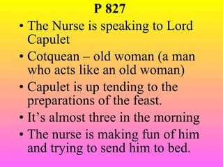 A quote to illustrate the nurses feelings about romeo