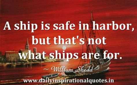 A ship in port is safe quotes