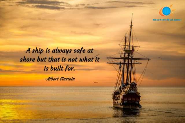 A ship is always safe at shore quote