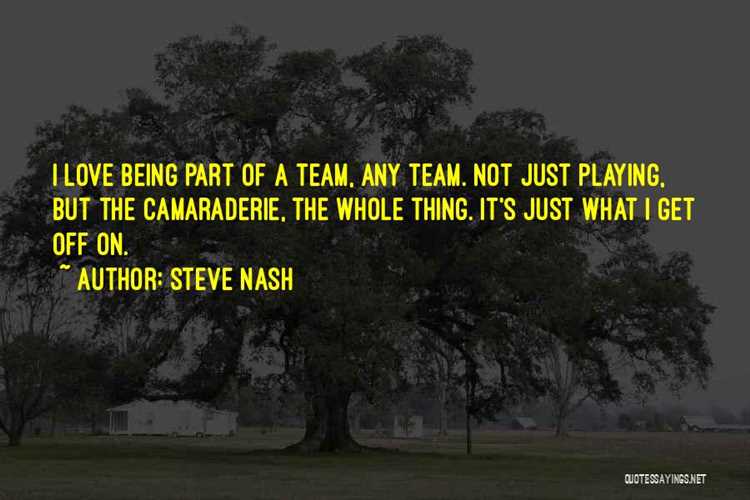 A team opening quote
