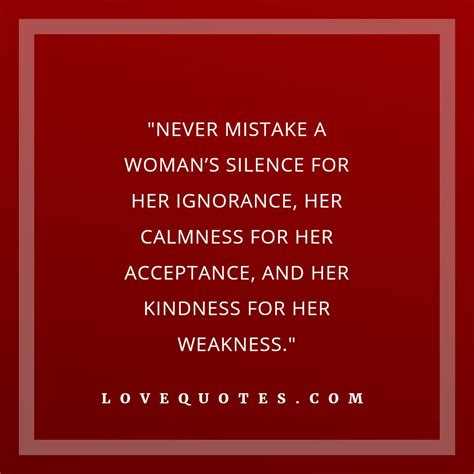 A woman's silence quotes