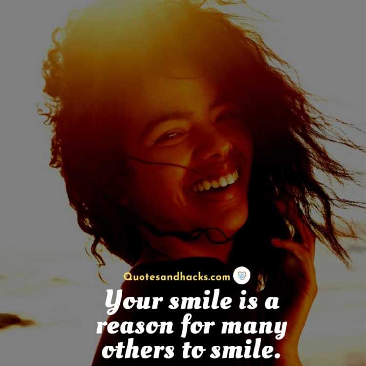 A woman's smile quotes