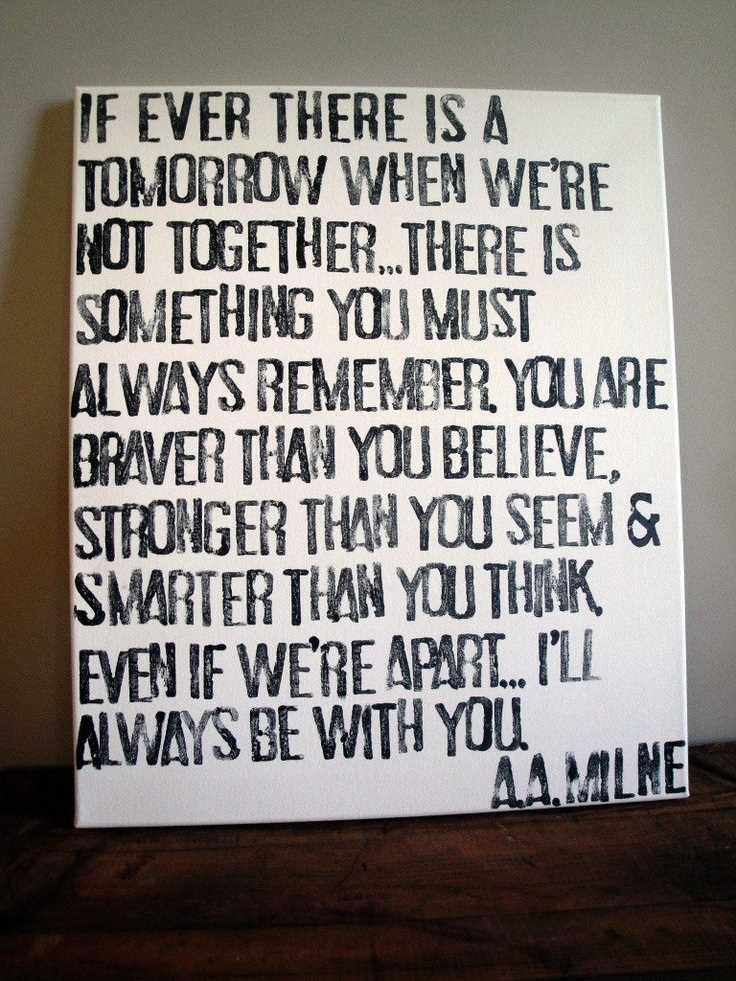 A.a. milne quotes if there ever comes a day