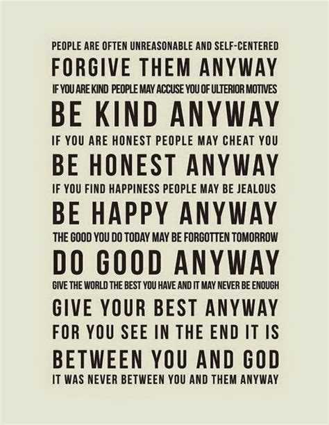 Do good anyway quote