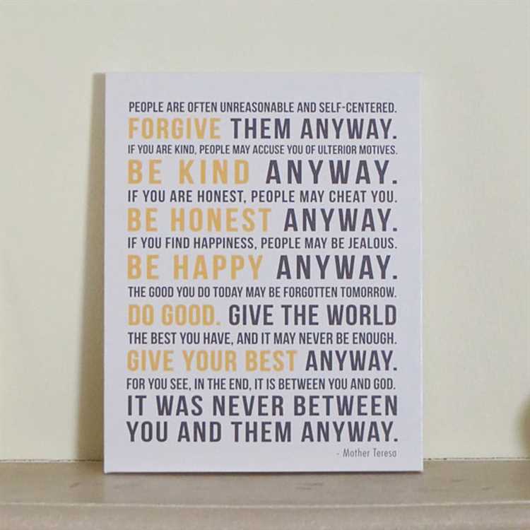 Do it anyway quotes mother teresa