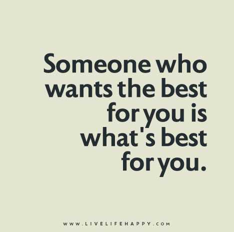 Do what's best for you quotes