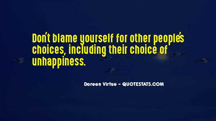 Don t blame yourself quotes