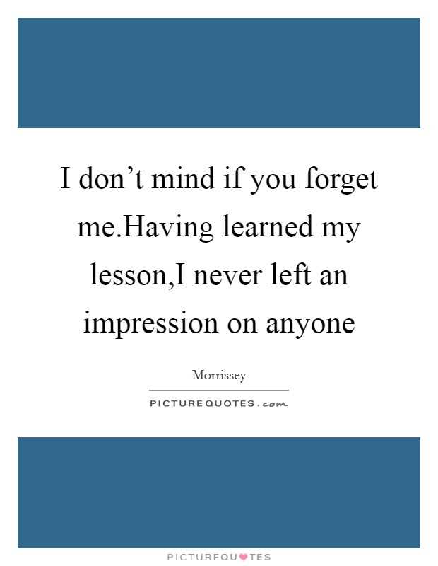 Don t forget me quotes