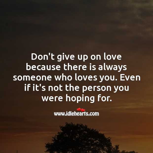 Don t give up on love quotes