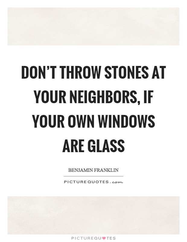 Don t throw stones quotes