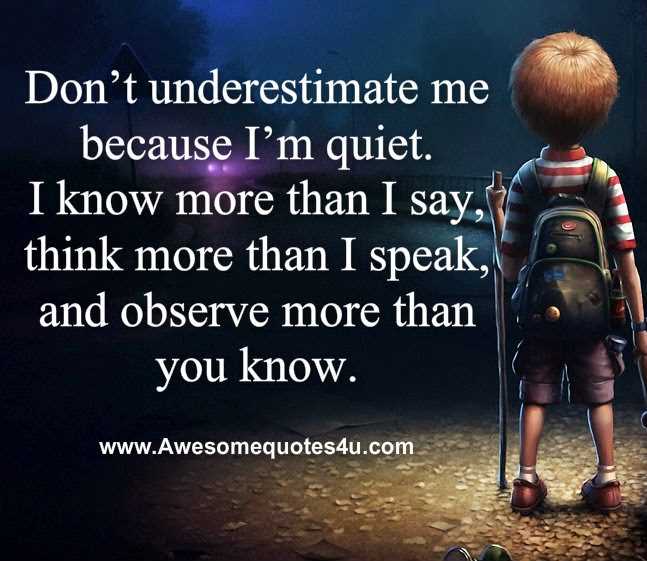 Don t underestimate me quotes