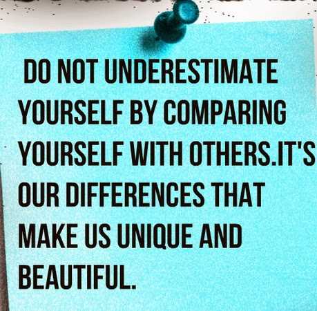 Don't compare yourself quotes