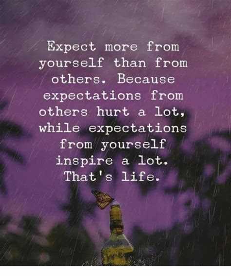 Don't expect from others quotes