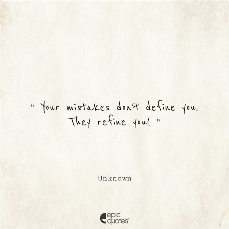 Embrace Your Mistakes: