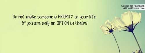 Don't make someone a priority quote