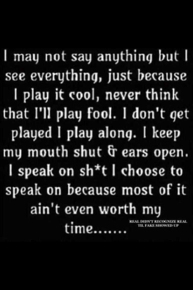 Don't play me for a fool quotes