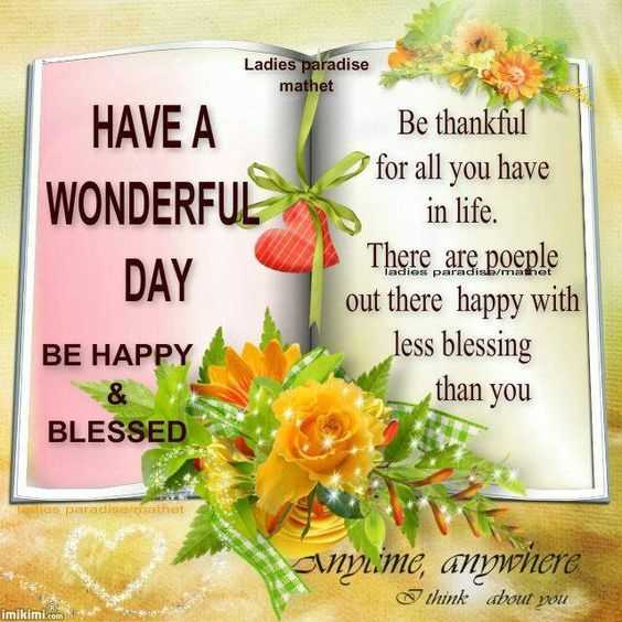 Have a wonderful day quote