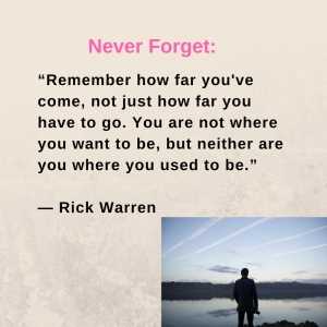 How far you've come quote