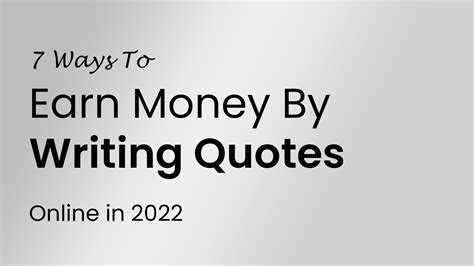 How to earn money by writing quotes online
