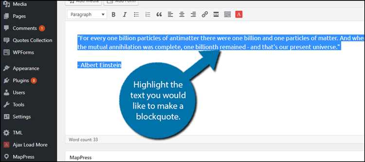 How to format block quotes in google docs